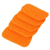 LJSLYJ 5Pcs Household Cleaning Cloth Scouring Pads for Stove Top Kitchen Bathroom Cleaning(Yellow)