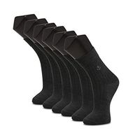 Mens Diabetic Socks Copper(6 Pack) Extra Wide Casual Crew Socks with Gift Box