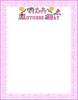 Pink Happy Mother's Day Stationery Printer Paper 51 Sheets