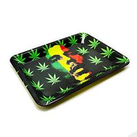 Metal Rolling Tray Durable Art Scroll Tray New Pattern w3(Two Products)