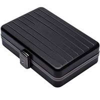 FEI JI Cigar Desktop Humidor Cigar Humidors - Portable Cedarwood Interior Aluminum High Seals Don't Shake The Luggage (Color : D)