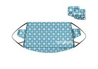 FrostGuard - Premium Winter Windshield Snow Cover with Security Panel and Wiper Cover, Protects from Snow, Ice and Frost (X-Large, Snowy Lace)