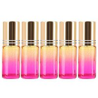 5Pcs 5ml Roller Bottles for Essential Oils Stainless Steel Ball-Travel Perfume Bottle Refillable-Glass Roller Bottles with Stainless Steel Ball-Portable Perfume Refillable Bottle (N12)