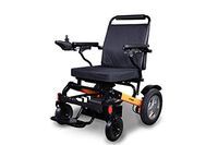 EWheels Folding Power Electric Wheelchair with Storage Bag EW-M45 Lightweight Long Range Up to 15.5 Mile Range Black and Orange