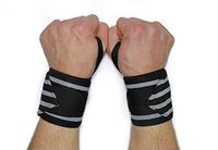 Achilles Athletics Wrist Wraps for Fitness and Weightlifting Straps Wrist Support Braces with Thumb Loops- Men and Women - Bodybuilding, Weightlifting, Powerlifting, Strength Training - Pairs.