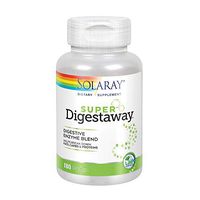 Solaray Super Digestaway Digestive Enzyme Blend | Healthy Digestion & Absorption of Proteins, Fats & Carbohydrates | Lab Verified | 180 VegCaps