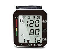 XSGDMN Wrist Digital Blood Pressure Monitor, Automatic sphygmomanometer with Voice Broadcast, Battery Powered and One-Touch Operation for Home Use,Black