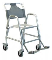 Lumex Deluxe Shower Transport Chair with Footrests, 1EA