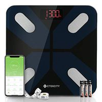 Etekcity Scale, Smart Body Fat Scale, Bathroom Bluetooth Digital Weight Scale Tracks 13 Key Compositions Analyzer, 6mm-Thick Glass, Sync with Fitbit, Apple Health and Google Fit, 400 lbs