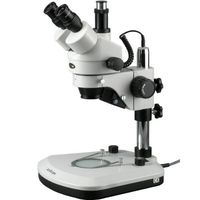 New LED 7X-90X Trinocular Stereo Zoom Microscope
