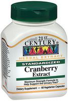 21st Century Cranberry Extract - 60 Vegetarian Capsules, Pack of 2