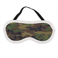 PUTIEN Sleep Mask, Soft & Comfortable Eye Mask Woodland Hunting Camoflauge Seamless Pattern Light Blocking Eye Cover for Kids Women Men