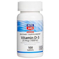 Rite Aid Vitamin D-3 Tablets, 1000 IU - 100 Count