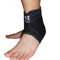 IRUFA, AN-OS-12, 3D Breathable Adjustable Spacer Fabric Ankle Wrap for Sport, Running, Basketball and Pain Relief of Sprains, Strains, Arthritis and Torn Tendons in Foot and Ankle