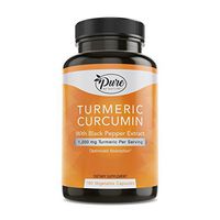 Pure By Nature Turmeric Curcuminoids with Black Pepper Extract 100% Organic, 180 Count