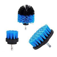 DY19BRIGHT 3PCS Electric Bristle Drill Brush tire bath Tub Rotary Cleaning Tool Set v2s US Stock (Blue)