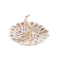 Bowl Fruit Plate, European Ceramic Fruit Plate Fruit Bowl Living Room Table Coffee Table Display Practical Home Decoration Craft Gift Decoration Hotel tableware home noodles boiled fish soup bowl