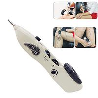 Dr.Lefran Electronic Acupuncture Pen, Rechargeable 3 in 1 Body Meridian Massager Electronic Therapy Acupuncture Pen Point Detector Energy Pulse Massage Back Relief