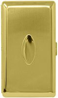 Gold Oval (Full Pack 120s) Metal-Plated Cigarette Case & Stash Box