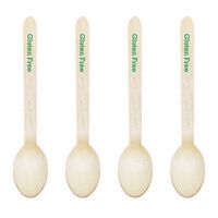 Dress My Cupcake Natural Wood Candy 100-Pack Buffet Cutlery Spoons DIY Kit, Gluten Free, 6.5-Inch, Kelly Green