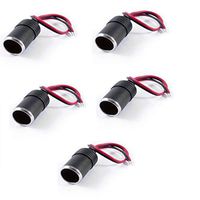 Yohii Car Charger Power Female Cigarette Lighter Socket Plug Adapter 26cm Cable Pack of 5