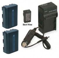 2 Batteries + Charger for Sony DCR-TRV730, Sony TRV740, Sony TRV8, Sony TRV80, Sony TRV828, Sony TRV830, Sony TRV840