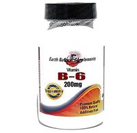 B-6 Vitamin 200mg * 100 Caps 100% Natural - by EarhNaturalSupplements
