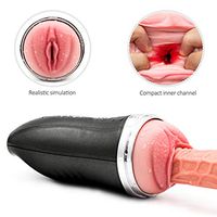2020 New Listing Automatic Mástùrabàtíóń Cup Handsfree Vibranting Pênńís Stroker Massage Cup Simulation Puss-ey Toy, Rechargeable Strong Sucking Thrustíńg Six Toys Intelligent Sexy Underwear for Men