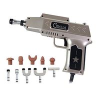 Electric Massage Gun,6 Levels 10 Heads Chiropractic Adjusting Tool Spine Impulse Activator Therapy Instrument Spine Correcting Apparatus Correction,Gold