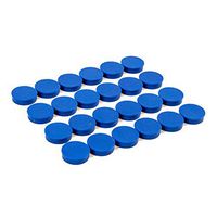 Bullseye Office Magnets (24 Pack) - Blue Round, Refrigerator Magnets - Perfect as Whiteboards, Lockers, or Fridge Magnets [Blue]
