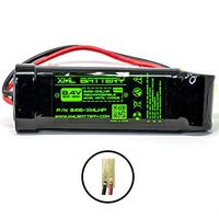 XML Battery 8.4v 1600mAh Ni-MH Rechargeable Battery Pack Replacement for Airsoft Gun High Performance