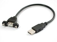 ADAFRUIT INDUSTRIES 908 COMPUTER CABLE, USB A PLUG TO A RCPT, 10.2"