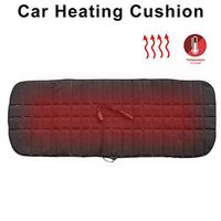 Leiyini 12V Heated Smart Multifunctional Car Seat Heater Heated Cushion Universal GM Rear Heating Cushion Rear Three-seat Backless One-Piece Car Winter Heating Cushion masterwork