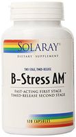 Solaray B Stress AM Two Stage Timed Release Supplement, 120 Count