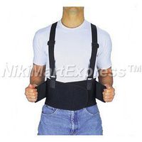 Heavy Lift Back Support Belt&Waist Brace W Adjustable Suspenders Multiple Sizes (XXXL)