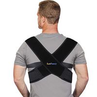 Back Posture Corrector,Clavicle Brace for Women Men, Shoulder, Neck, Back Pain Relief, Large (46"-56" in Chest Circumference)
