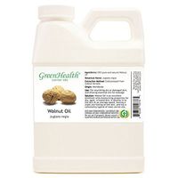 GreenHealth Walnut Oil - 16 fl oz (473 ml) Plastic Jug w/Cap - 100% Pure Carrier Oil
