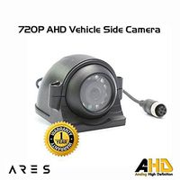 Ares Vision Vehicle 1080P/720P/700 TVL Aviation 4 PIN HD Rear/Front/Side/Waterproof Cameras (720P, Black Side)