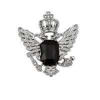 And Silver Crown Eagle Pattern Rhinestone Brooch Jewelry Accessories For Men Daily Popular Fashion Novelty Beauty Party Girl Design Accesories Delicate Cute