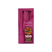 Bright Pink Premium Plastic Knives (100ct)