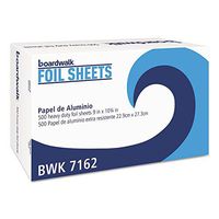 BWK7168 - Boardwalk Pop-up Aluminum Foil Sheets, 12 X 10, Silver, 150 Sheets/Box