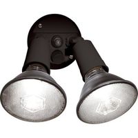 Flood Lighting Security Activated Brinks Dusk To Dawn with Adjustable Arm, Bronze Finish, Great for Indoor and Outdoor