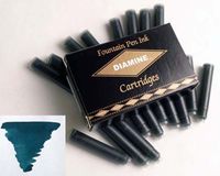 Diamine Refills Teal Pack of 18 Fountain Pen Cartridge - DM-8052