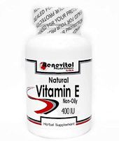 Natural Vitamin E (Non-Oily) 400 IU 100 Capsules ~ Renevitol