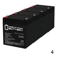 Mighty Max Battery ML5-12 - 12V 5AH Wheelchair Medical Mobility Rechargeable SLA AGM Battery - 4 Pack Brand Product