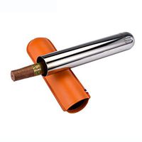 Humidors Single Cigar Travel Cigar Portable Cigar Case Cigar Holster Sealed Moisturizer (Color : Orange, Size : 14.52.62.6cm)