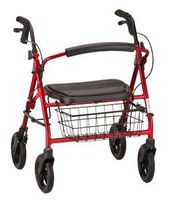 Rollator Red Mighty Mack 500 lb Capacity
