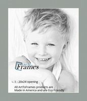 ArtToFrames MAT-197-20x24-Silverpine Silverpine Custom Mat for Picture Frame, 20x24, Sea Foam