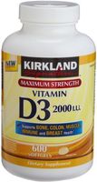 Kirkland Signature Maximum Strength Vitamin D3 2000 I.U. , Pack of 3