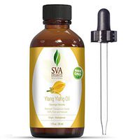 SVA Organics Ylang Ylang Essential Oil (1 Oz) 30 ml - 100% Pure Natural Therapeutic Grade Perfect for Skin Care, Body Care, Hair Care, Scalp Care, Body Massage & Aromatherapy, Skin Therapy
